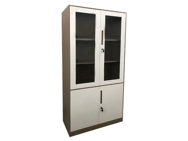 大器械柜-(窄边咖白)